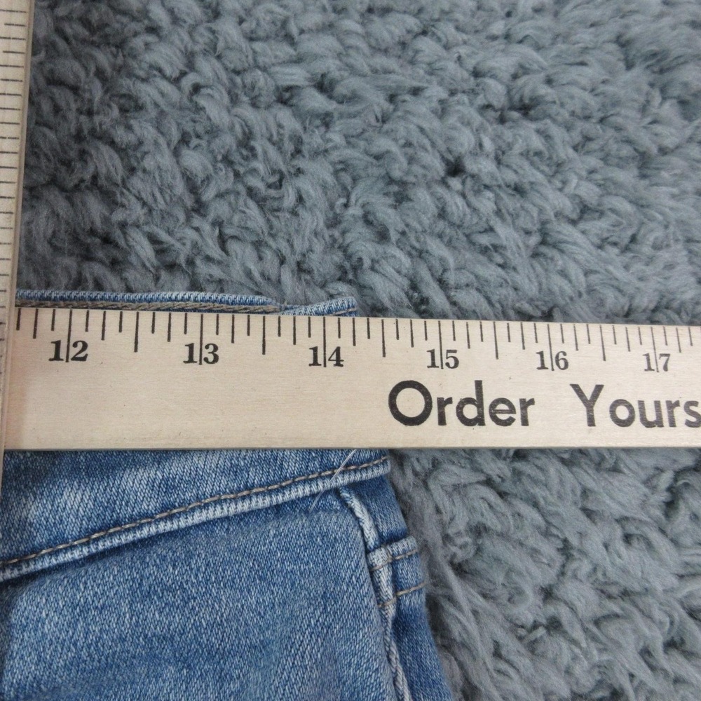 JustUSA Jeans Womens 28P/6P Blue Mid Rise Cargo Wide Leg Relaxed Denim 29x28* - Picture 5 of 16